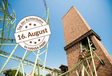 Ein Bild des Schwur des KÄRNAN. Darauf ist ein Stempel mit Tag der Achterbahn im HANSA-PARK.