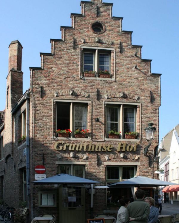 Das Original Gebäude aus der Gruuthusestraat aus Brügge.